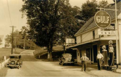 Chandler Bowden and Henry B. Webb outside Henry’s store