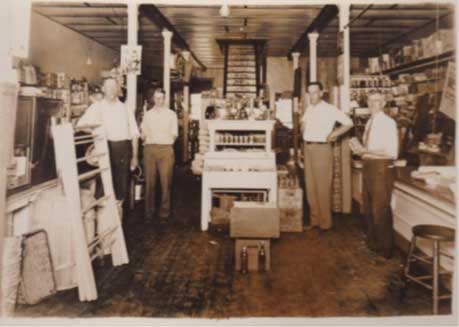 Interior of the store that Henry Benjamin Webb bought from Henry Sargent shortly after 1918/1919