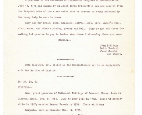 Billings genealogy by Sally Eugenia Brown - Image 2 of 44