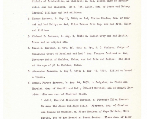 Billings genealogy by Sally Eugenia Brown - Image 28 of 44