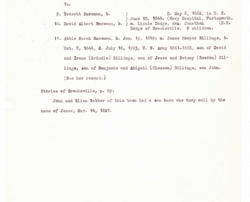 Billings genealogy by Sally Eugenia Brown - Image 29 of 44