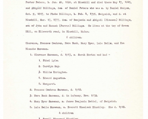 Billings genealogy by Sally Eugenia Brown - Image 32 of 44