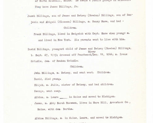 Billings genealogy by Sally Eugenia Brown - Image 38 of 44