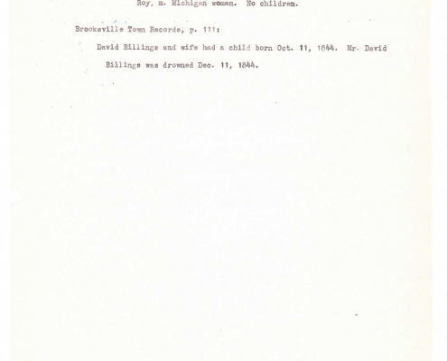 Billings genealogy by Sally Eugenia Brown - Image 39 of 44