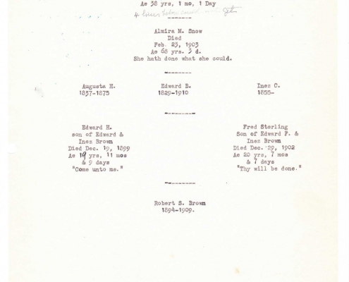 Billings genealogy by Sally Eugenia Brown - Image 42 of 44