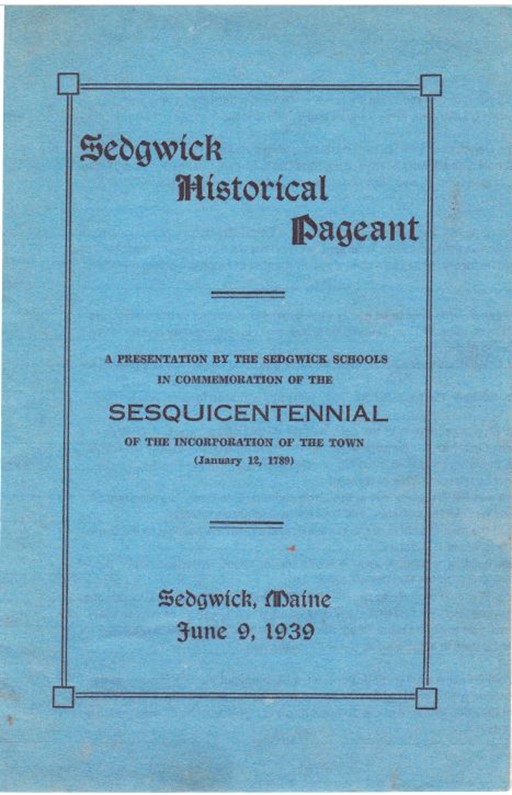 Sedgwick 1939 Historical Pageant