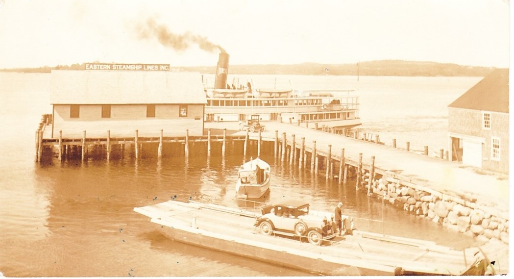 The landing at Sargentville was next to the Eastern Steamship wharf.