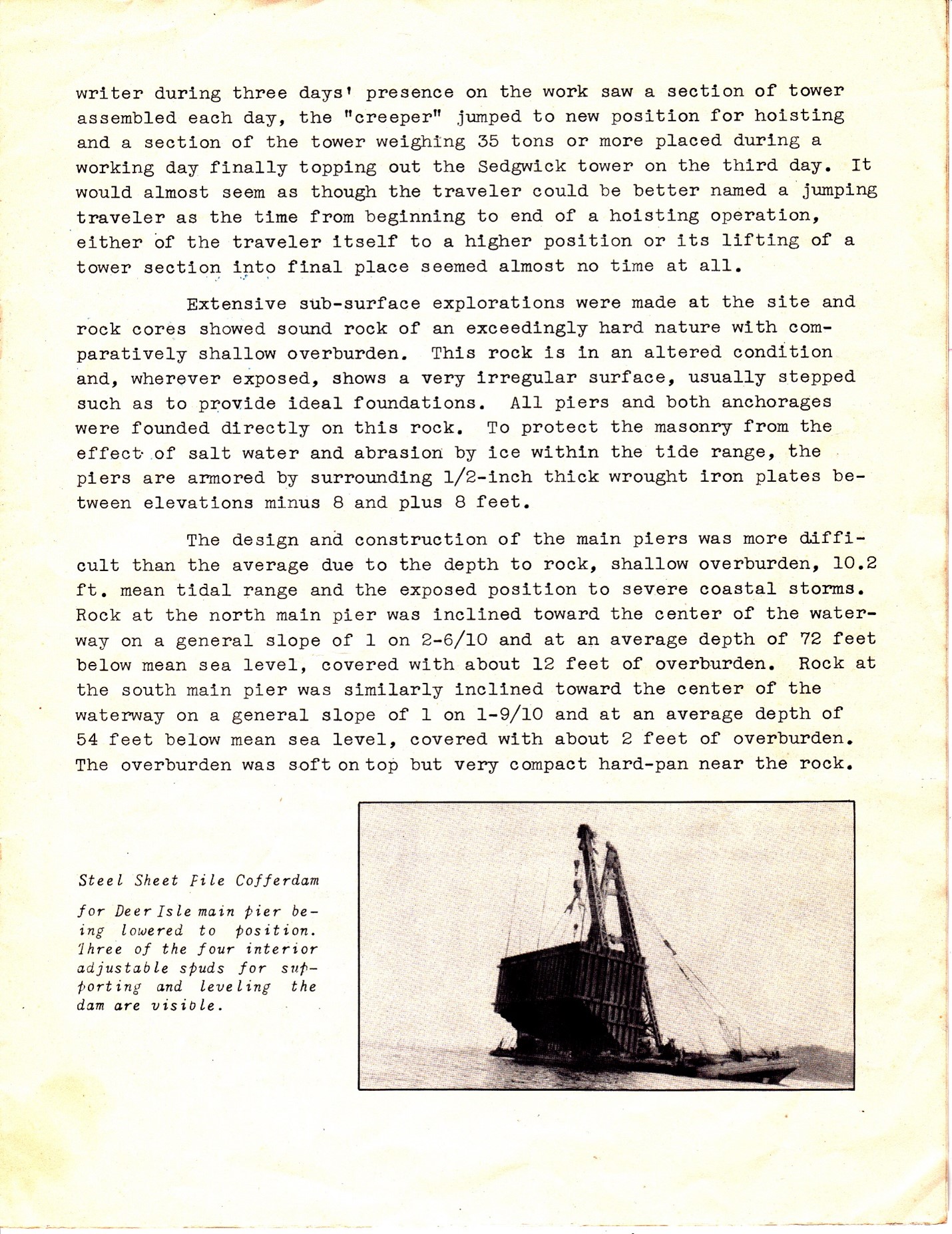 Design and Construction of the Deer Isle-Sedgwick Bridge, written by Holton D. Robinson
