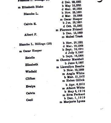 Billings genealogy by Leroy A. Chatto – Image 12 of 19