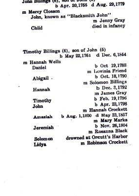 Billings genealogy by Leroy A. Chatto – Image 15 of 19