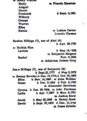 Billings genealogy by Leroy A. Chatto – Image 18 of 19