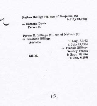 Billings genealogy by Leroy A. Chatto – Image 19 of 19