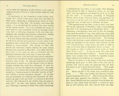 History of Sedgwick and of Rev. Daniel Merrill A.M. 1905 Image 13/34