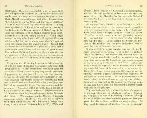 History of Sedgwick and of Rev. Daniel Merrill A.M. 1905 Image 15/34