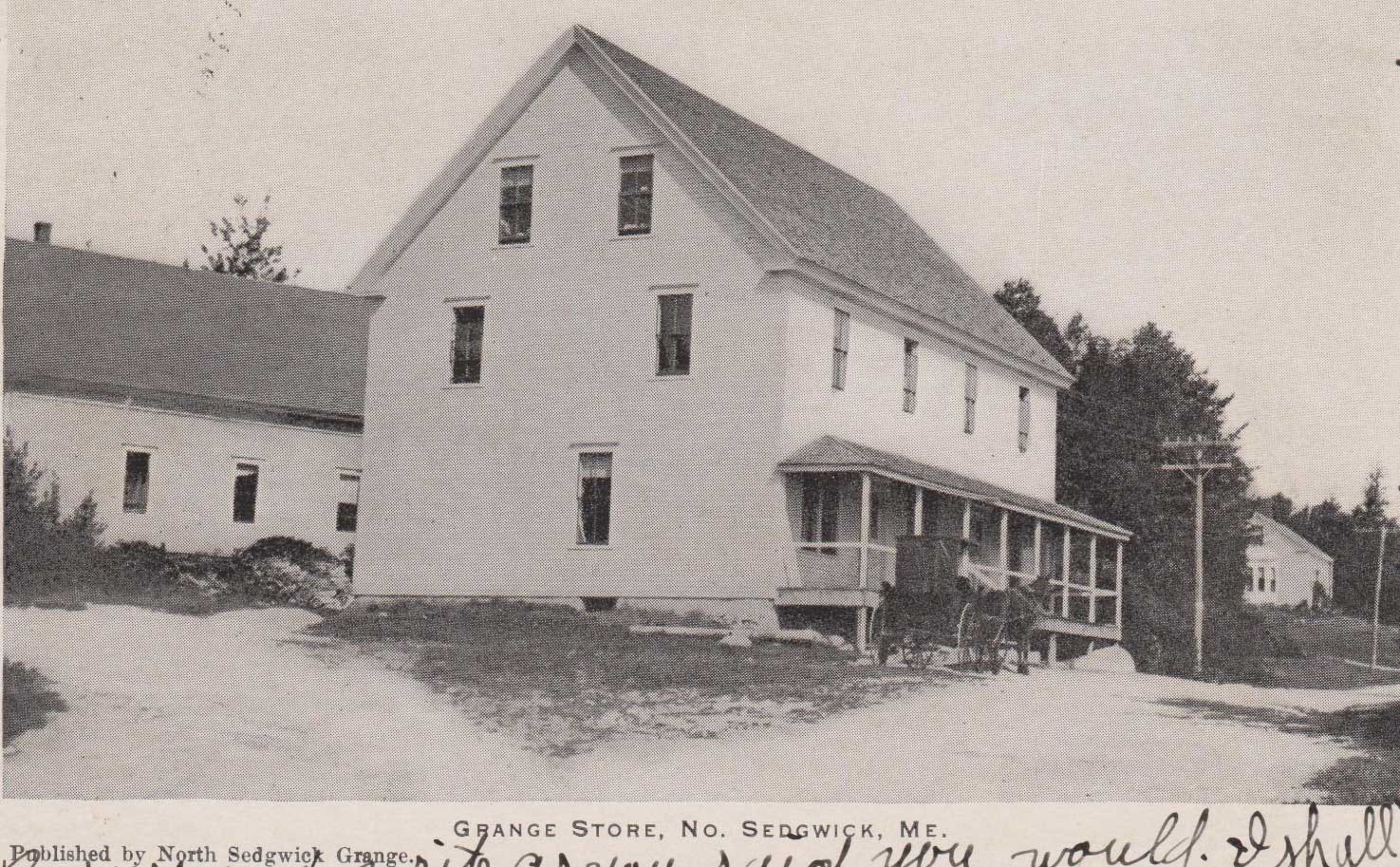 Sedgwick Grange # 244 history by Mrs. Hazel Quinn