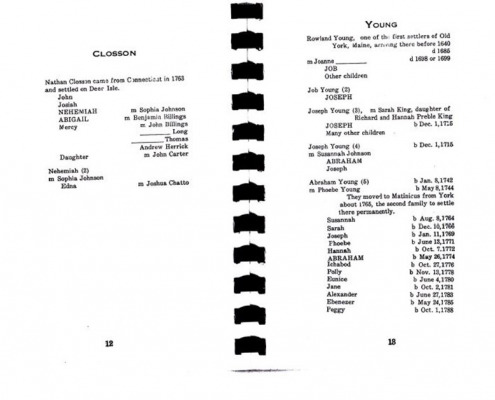 Leroy A. Chatto compiled this genealogy which includes information about several Sedgwick families.