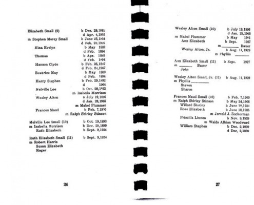 Leroy A. Chatto compiled this genealogy which includes information about several Sedgwick families.