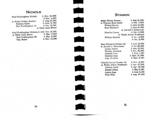 Leroy A. Chatto compiled this genealogy which includes information about several Sedgwick families.