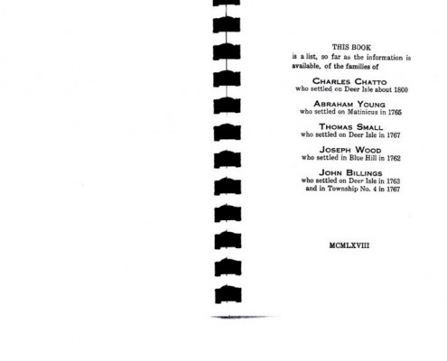 Leroy A. Chatto compiled this genealogy which includes information about several Sedgwick families.