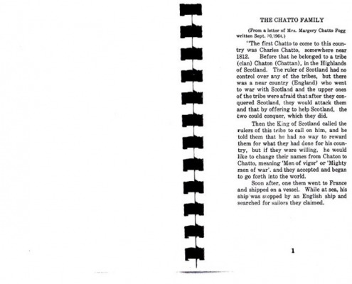 Leroy A. Chatto compiled this genealogy which includes information about several Sedgwick families.