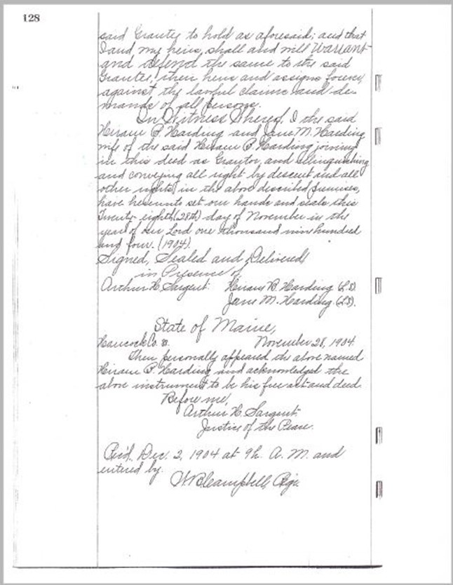 Sargentville Library Deeds