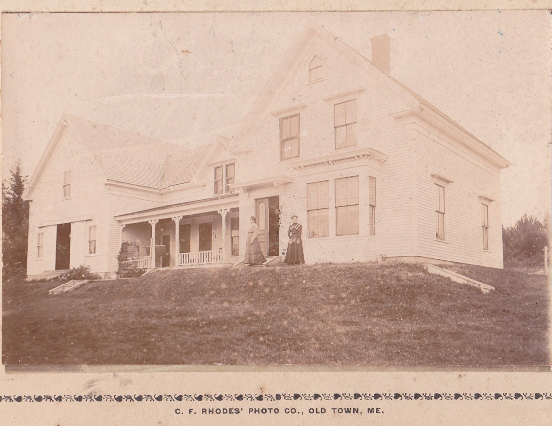 The home of Benjamin C. Sargent was built in 1884 and this photo was taken September 18, 1903. Benjamin, a sea captain, was the son of Jasper Newton and Abigail Roberts Byard Sargent.