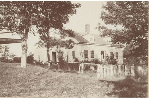 An 1887 photo of the home of Abel and Martha Brown Sawyer