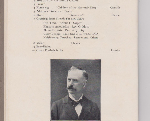 First Baptist Church of Sedgwick 100th Anniversary Program June 11-18, 1905