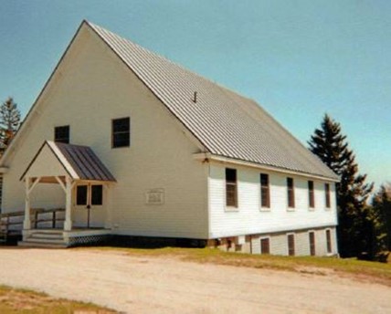 The Eggemoggin Baptist Church was built with post and beam construction in 1992 by the church members. It is located on Route 172 near the former Grant house.