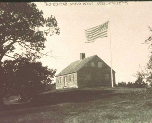 The Robert Byard Homestead on Byard’sPoint was one of the earliest frame houses.