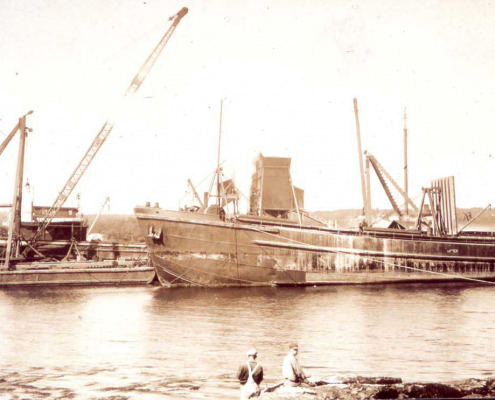 Building the Deer Isle Bridge