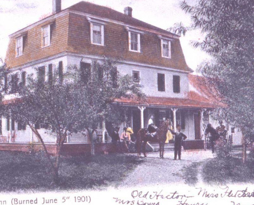 This home became Small’s Inn which burned in 1901.