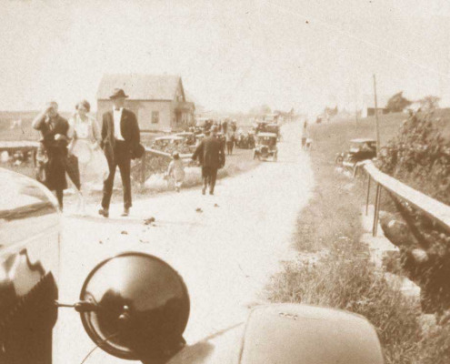 This was at Camp Stream, West Sedgwick at the time. Evangelical religious tent meetings were being held. It was just beyond Gray’s Corner where Route 15 turns right for Blue Hill.