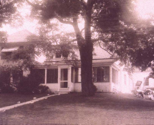 This house, located to the left Sargentville Library and currently belonging to Mark Eply, has a fascinating history. The ell containing the kitchen and dining room was built back in the woods during the American Revolution to escape raiding parties along the coast. It was later moved to its current location and more was added to it. Several of these houses were built in the woods at a spot called Lazy Corner where woodsmen met for lunch.