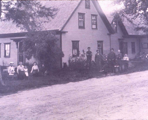 The Francis Billings home, later belonging to Dr. and Mrs. W. L. France, may also have been moved here from Lazy Corner. The property now belongs to Ann Hoagland.