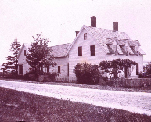 This is an early picture of the Groves Eaton house built in 1866.