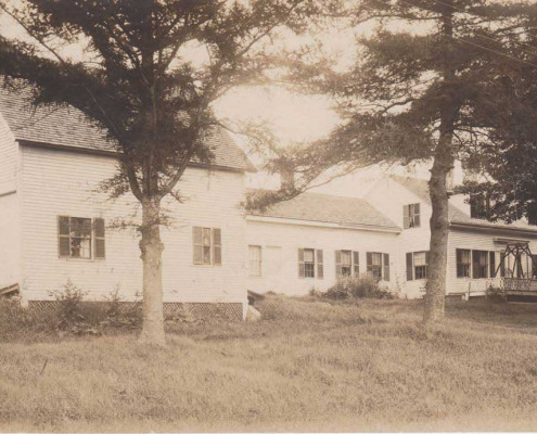 Another is the 1846 Gower homestead which has changed from the original design in significant ways This is the Gower house with the carriage house to the left.