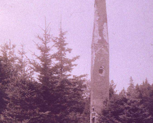 The shaft of the silver mine was a familiar sight for many years. One chimney was used in the Gay mansion, the huge summer cottage which was built at the highest point of Byard’s Point. It burned down Oct. 12, 1975, and the two Sexton homes were eventually built in the original location of the silver mine.