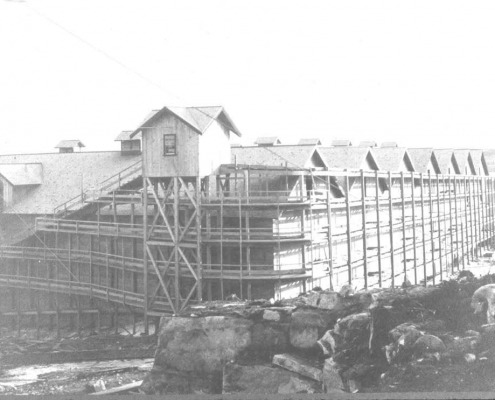 The ice storage houses were in between Walker Pond and the Punch Bowl on Eggemoggin Reach