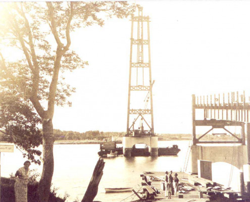 Building of the bridge to Deer Isle in 1937-38 had an enormous impact on the economy in terms of employment then, and of course, greatly affected the entire region.