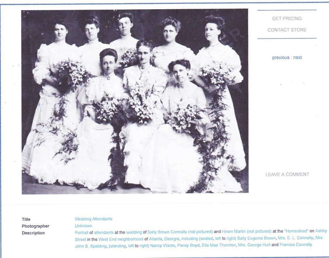 Sally Eugenia Brown is seated in the front row, left.