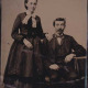Isadora Amelia Sawyer Currier and her husband G. Richard Currier. The photo was probably taken around the time of their wedding on 25 Nov 1880.