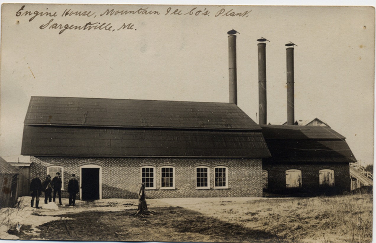 This is the engine house that contained the equipment that generated power for the operation.