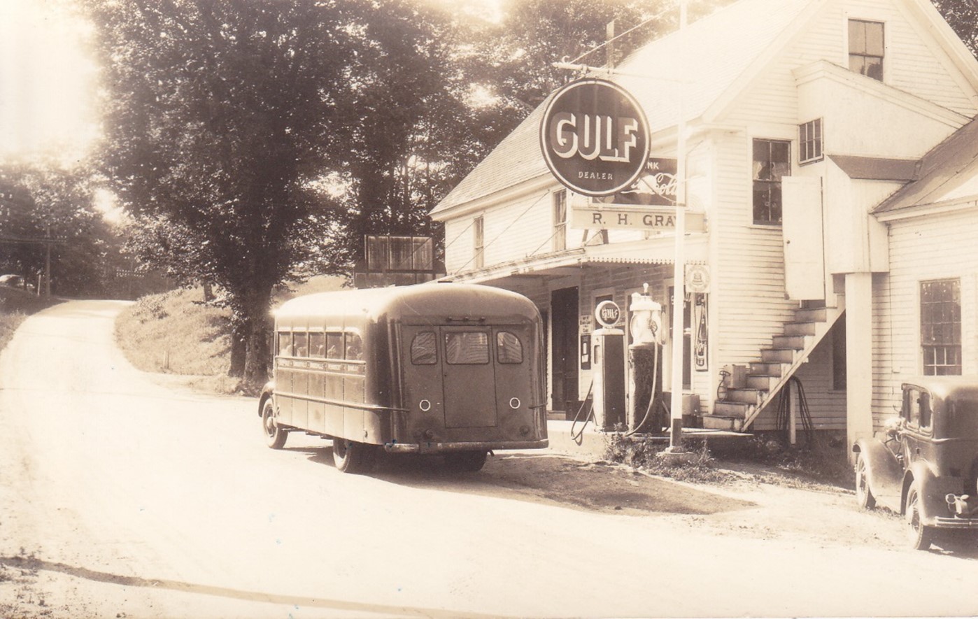 Rollie Gray had this store in Sargentville for many years.  His wife Myrtle was the postmistress in the post office that was on the left side of the store.