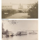 Steamer Pemaquid. Harding Sail Loft after it was moved in 1914 from the main wharf to a new building on Shore Road. Beyond the Sail Loft are the coal wharf, middle cannery building and the steamboat wharf beyond that.