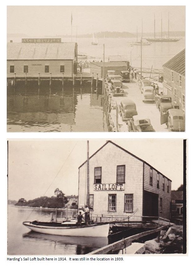 Hardin's Sail Loft built here in 1914. It was still in the location in 1939.