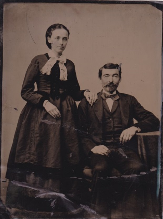 Dora and Richard Currier at the time of their wedding.