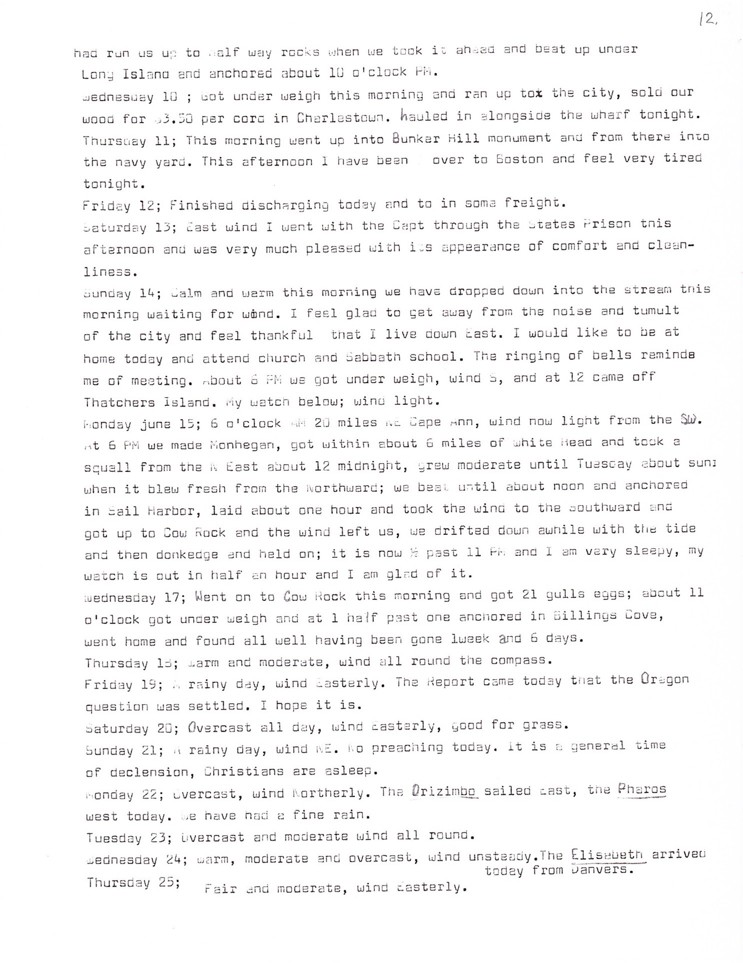 William Haskell Sargent’s Journal 1845-1849