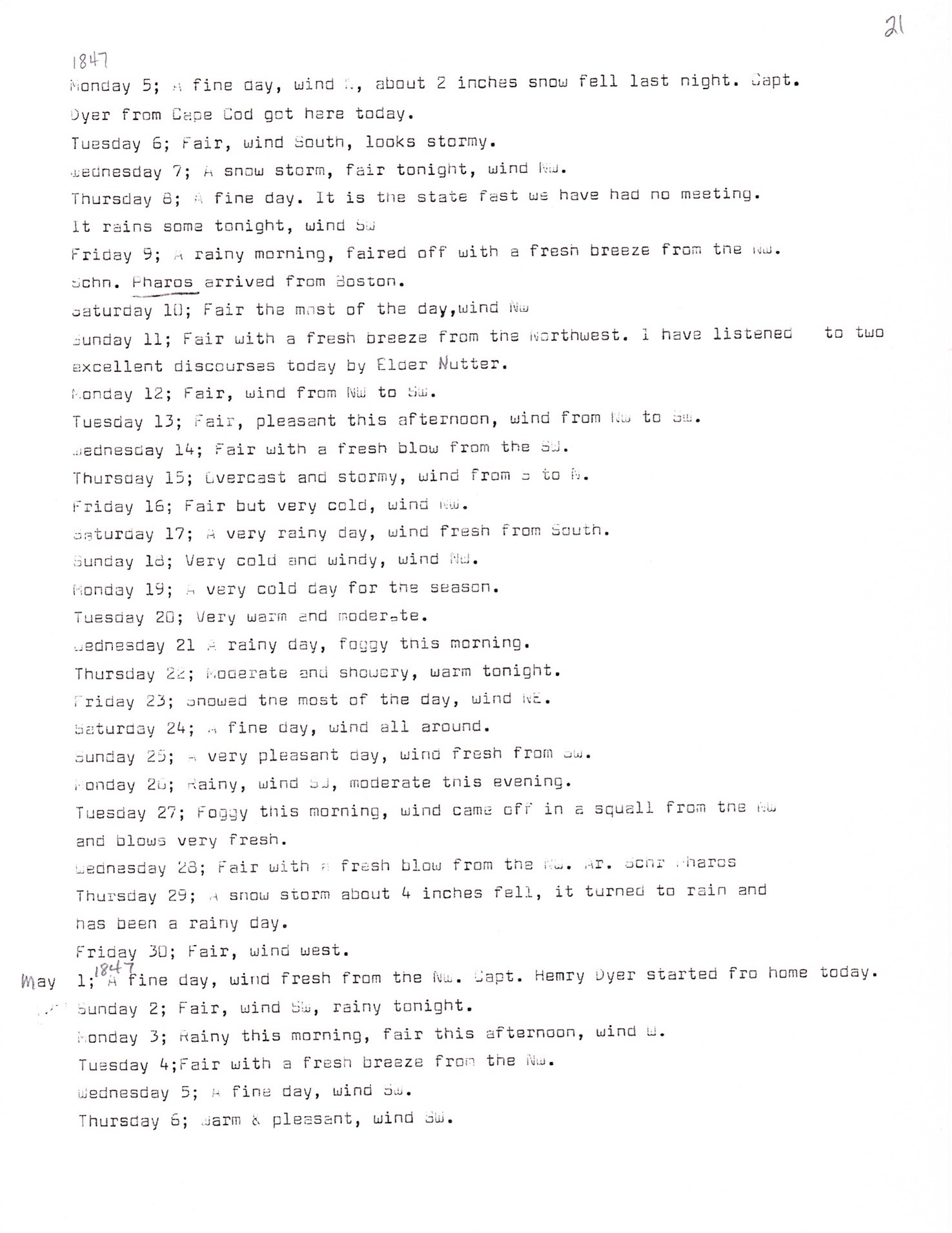 William Haskell Sargent’s Journal 1845-1849
