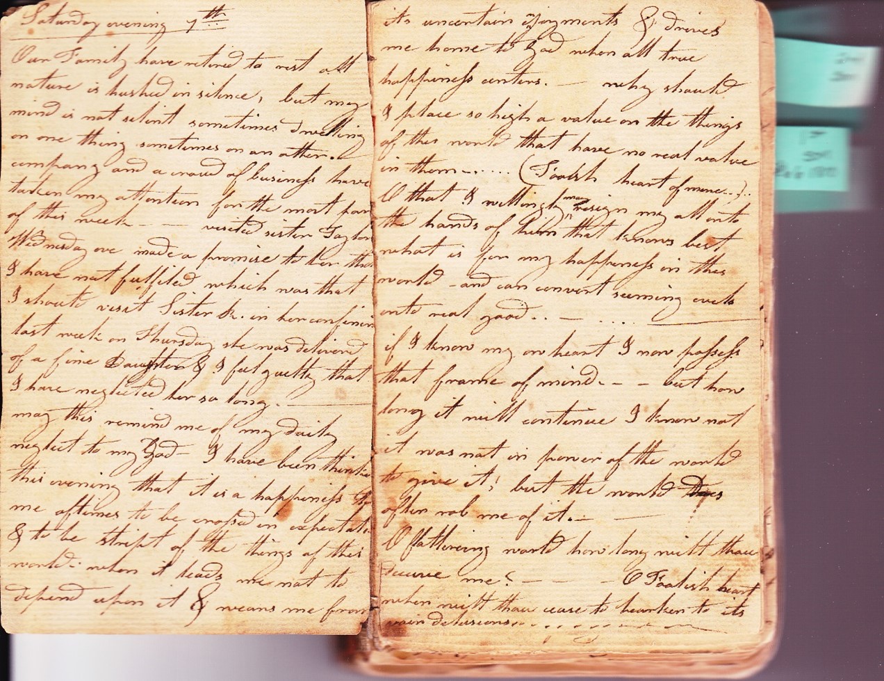 This is a scan of pages of the diary of Ruth Bissell Cowing.